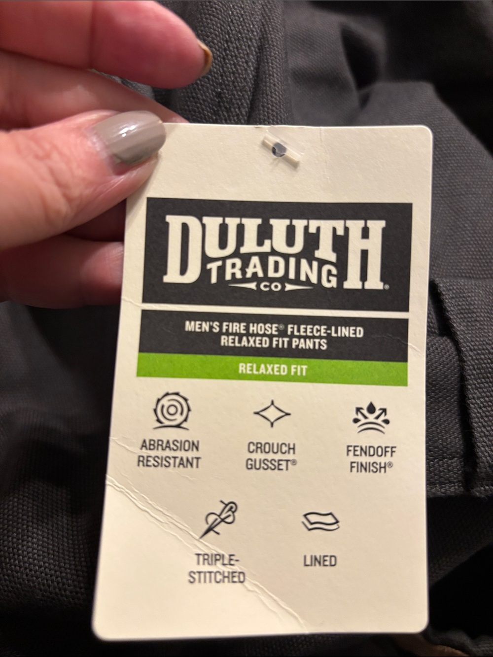 Duluth Trading Company Fire Hose Fleece Lined Pants - Picture 16 of 16
